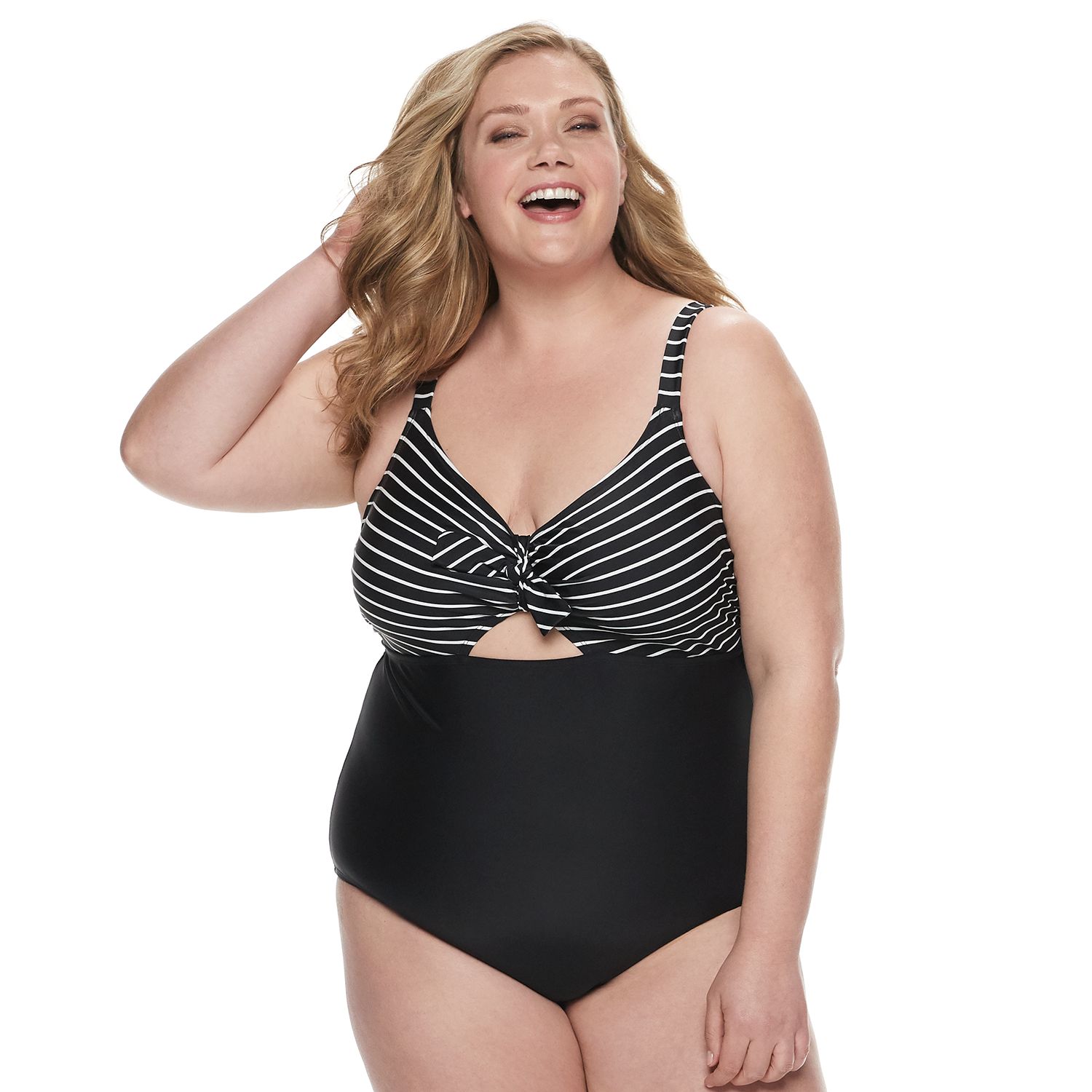 kohls plus swimsuits