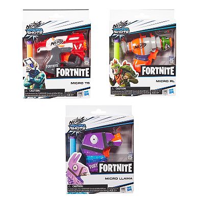 Nerf Fortnite MicroShots Dart Firing Toy Blaster with 2 Official Elite Darts Assortment