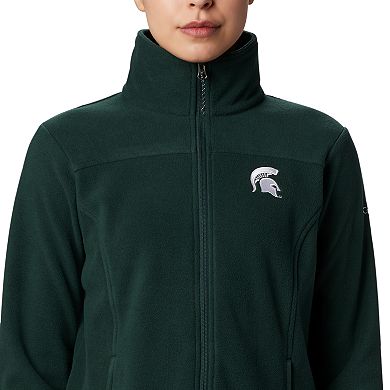 Women's Columbia NCAA Michigan State Spartans Collegiate Give and Go II Full Zip Fleece Jacket