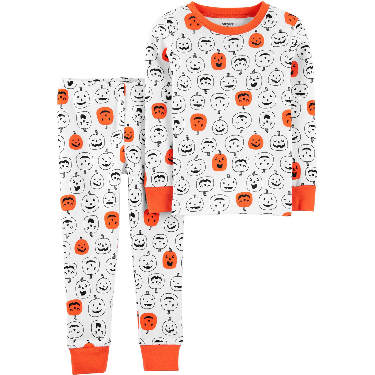 carters pumpkin pajamas