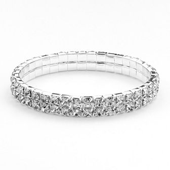 Vieste Simulated Crystal Stretch Bracelet