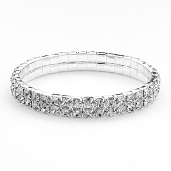 Vieste Simulated Crystal Stretch Bracelet