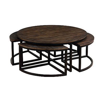 Alaterre Furniture Arcadia Nesting Coffee Table & End Table 5-piece Set