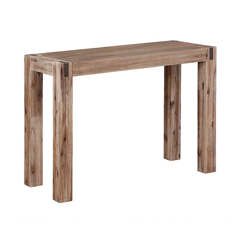 Alaterre Furniture Woodstock Acacia Wood Media Console Table, Brown