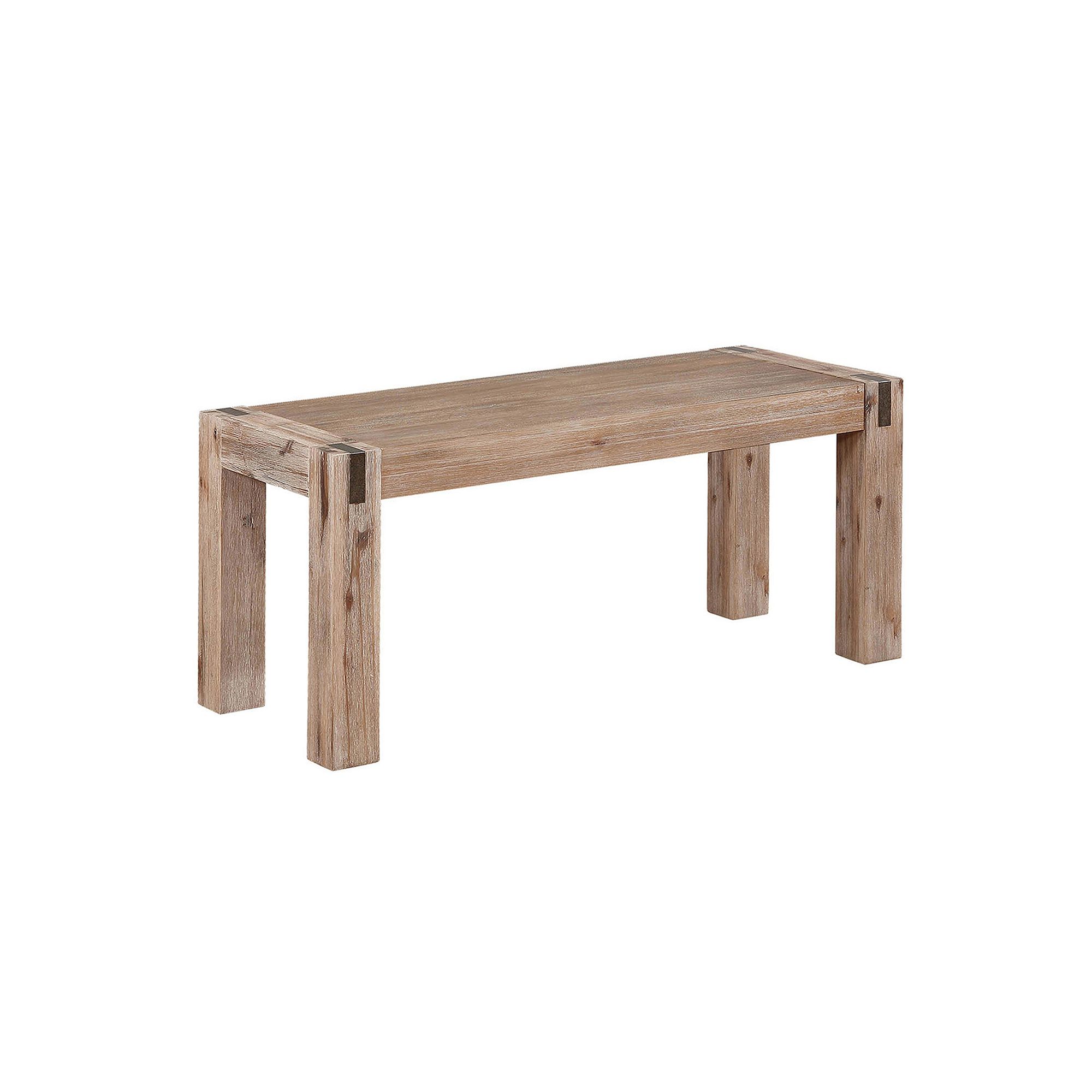 Alaterre Furniture Woodstock Bench, Brown