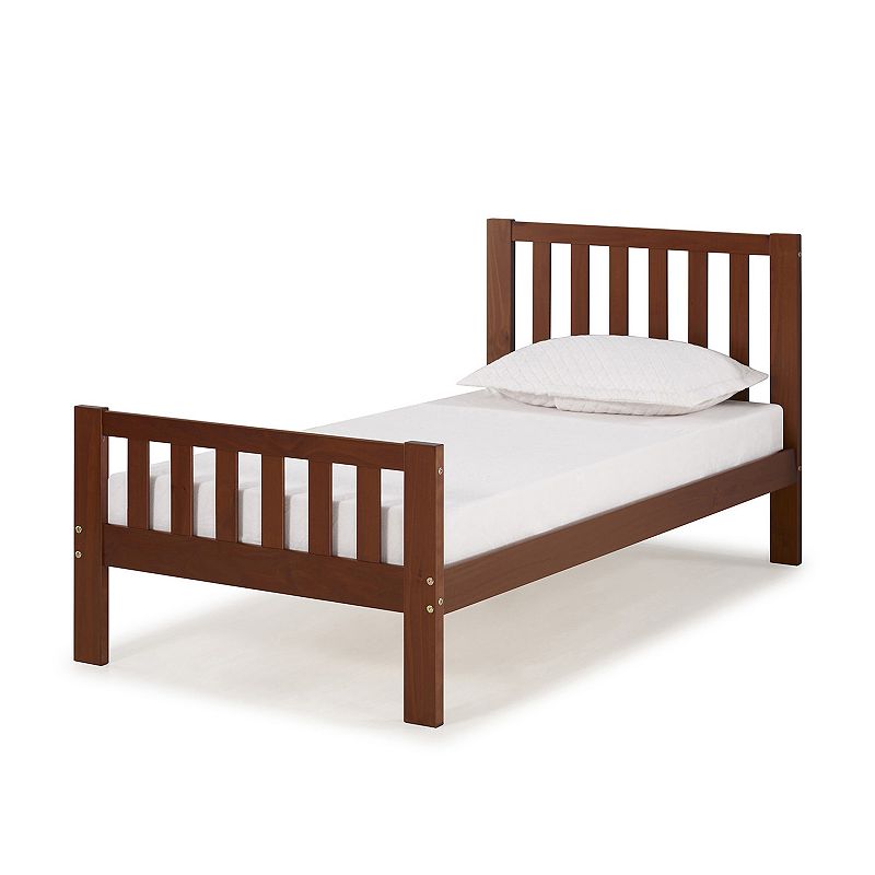 53336684 Alaterre Furniture Aurora Twin Bed, Brown sku 53336684