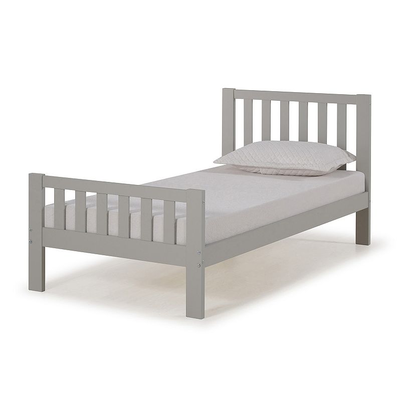 Alaterre Furniture Aurora Twin Bed, Grey