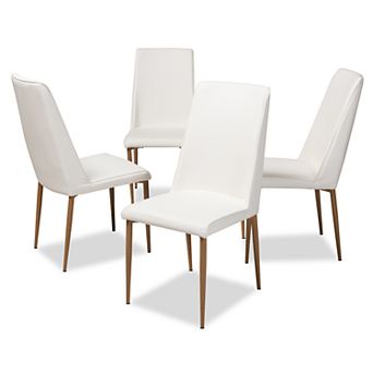 Baxton Studio Chandelle Dining Chair 4 pc Set