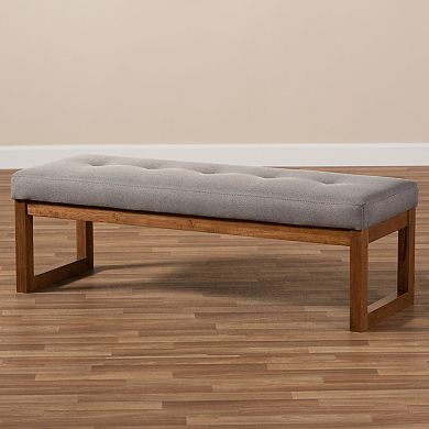 Baxton Studio Caramay Padded Bench