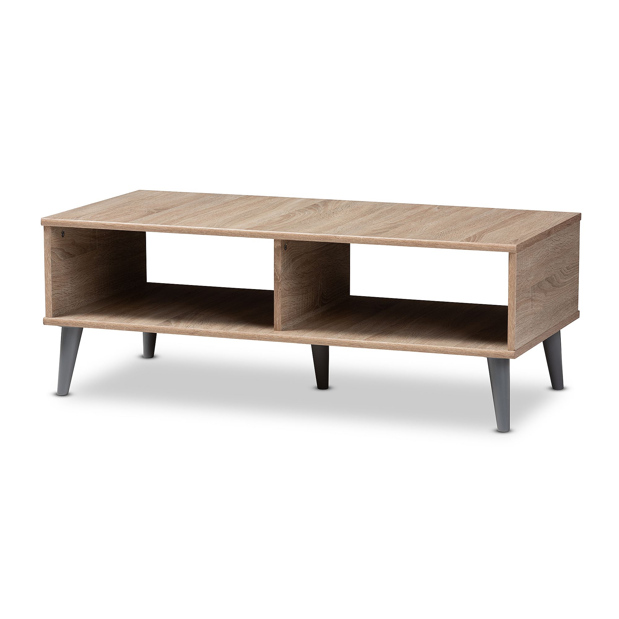 Baxton Studio Pierre Coffee Table, Light Brown