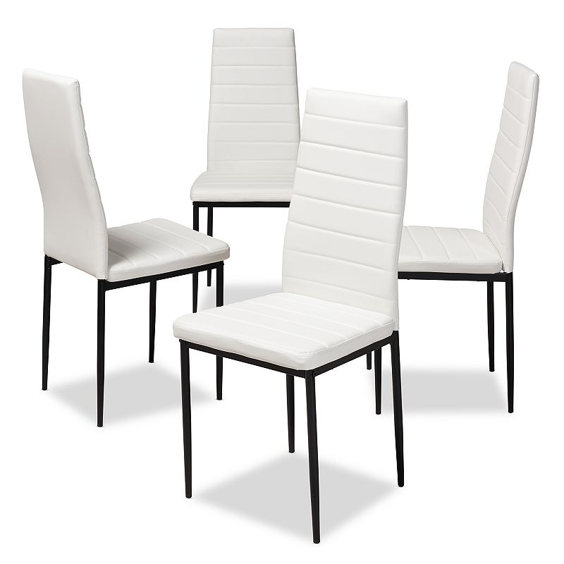 76066638 Baxton Studio Armand Dining Chair, White sku 76066638