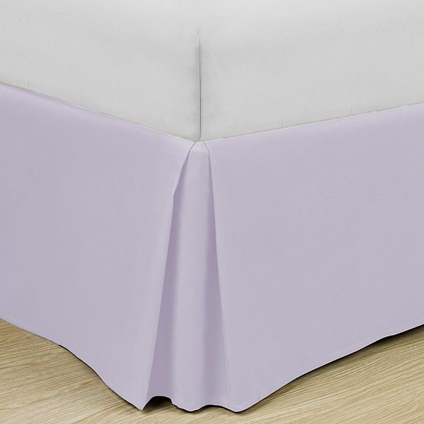Swift Home Easy Fit Pleated Bedskirt - Lavender (QUEEN)