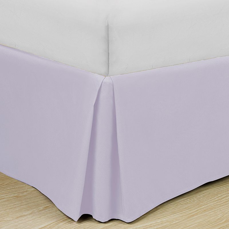 Swift Home Easy Fit Pleated Bedskirt, Lt Purple, Twin