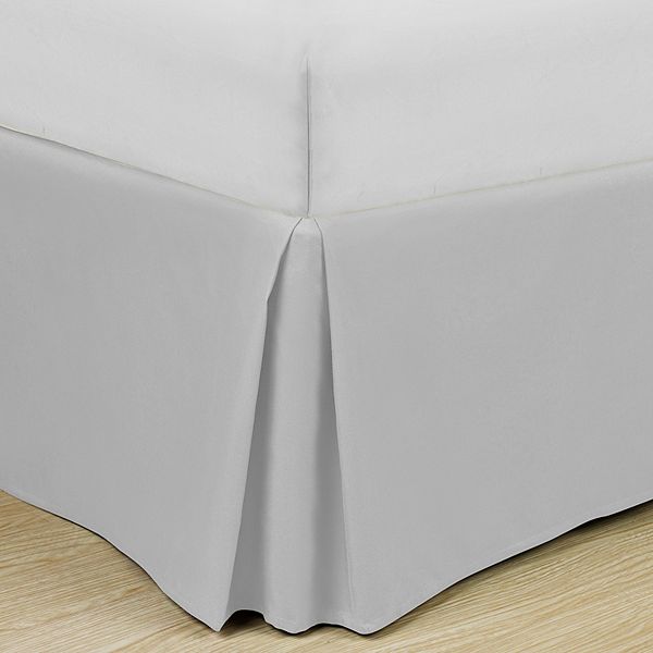 Swift Home Easy Fit Pleated Bedskirt - Light Gray (KING)