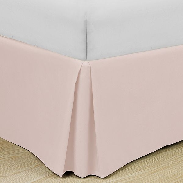Swift Home Easy Fit Pleated Bedskirt - Rose Blush (KING)