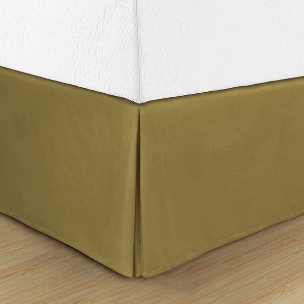 Swift Home Easy Fit Pleated Bedskirt - Sage (QUEEN)