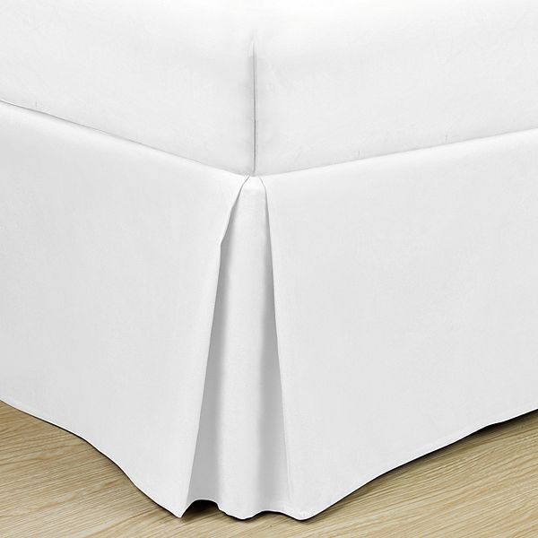 Swift Home Easy Fit Pleated Bedskirt - White (KING)