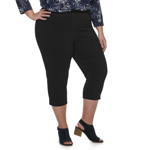 Plus Size EVRI All About Comfort Pull-On Capris