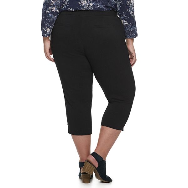 Plus Size EVRI All About Comfort Pull-On Capris