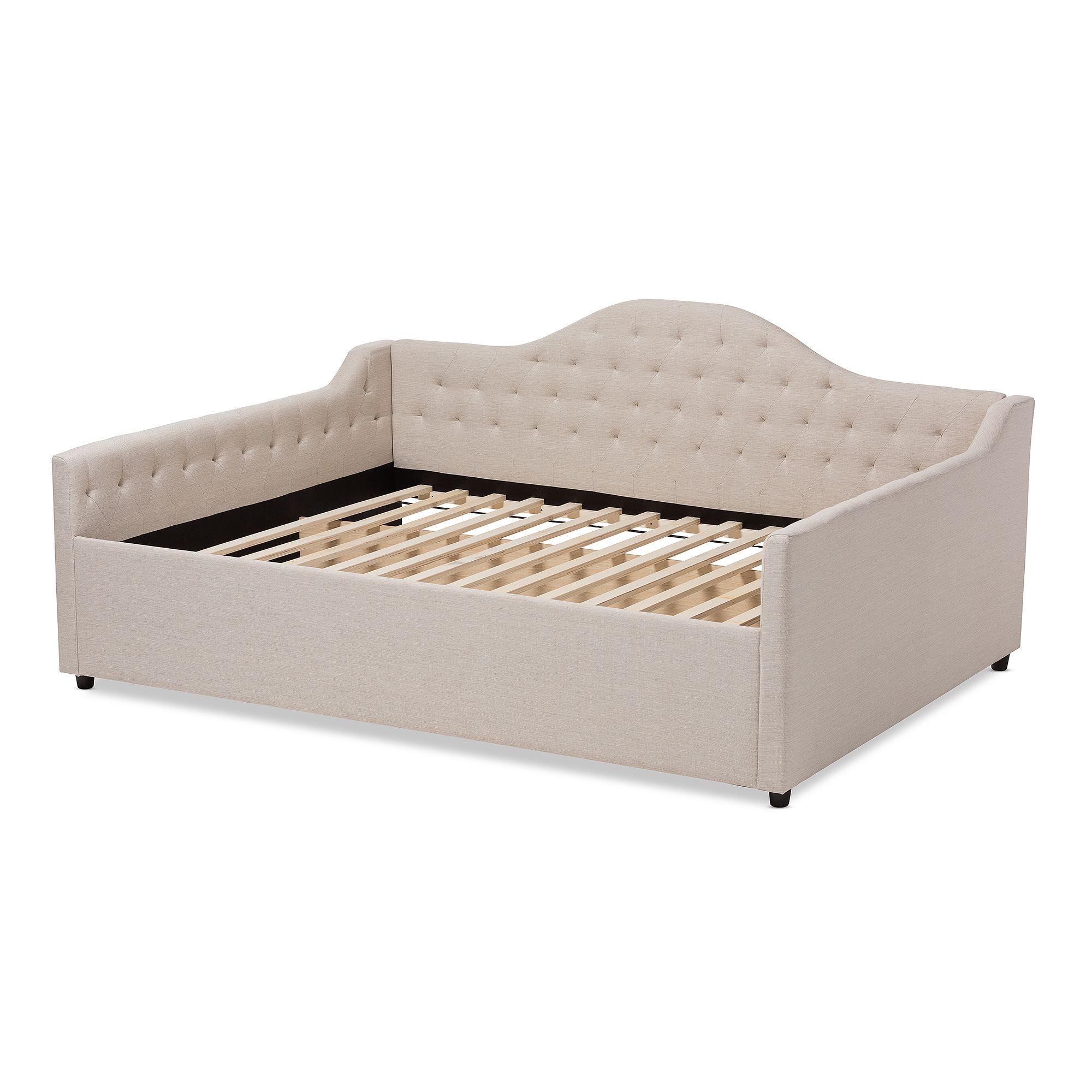 Baxton Studio Eliza Daybed, Beige Khaki