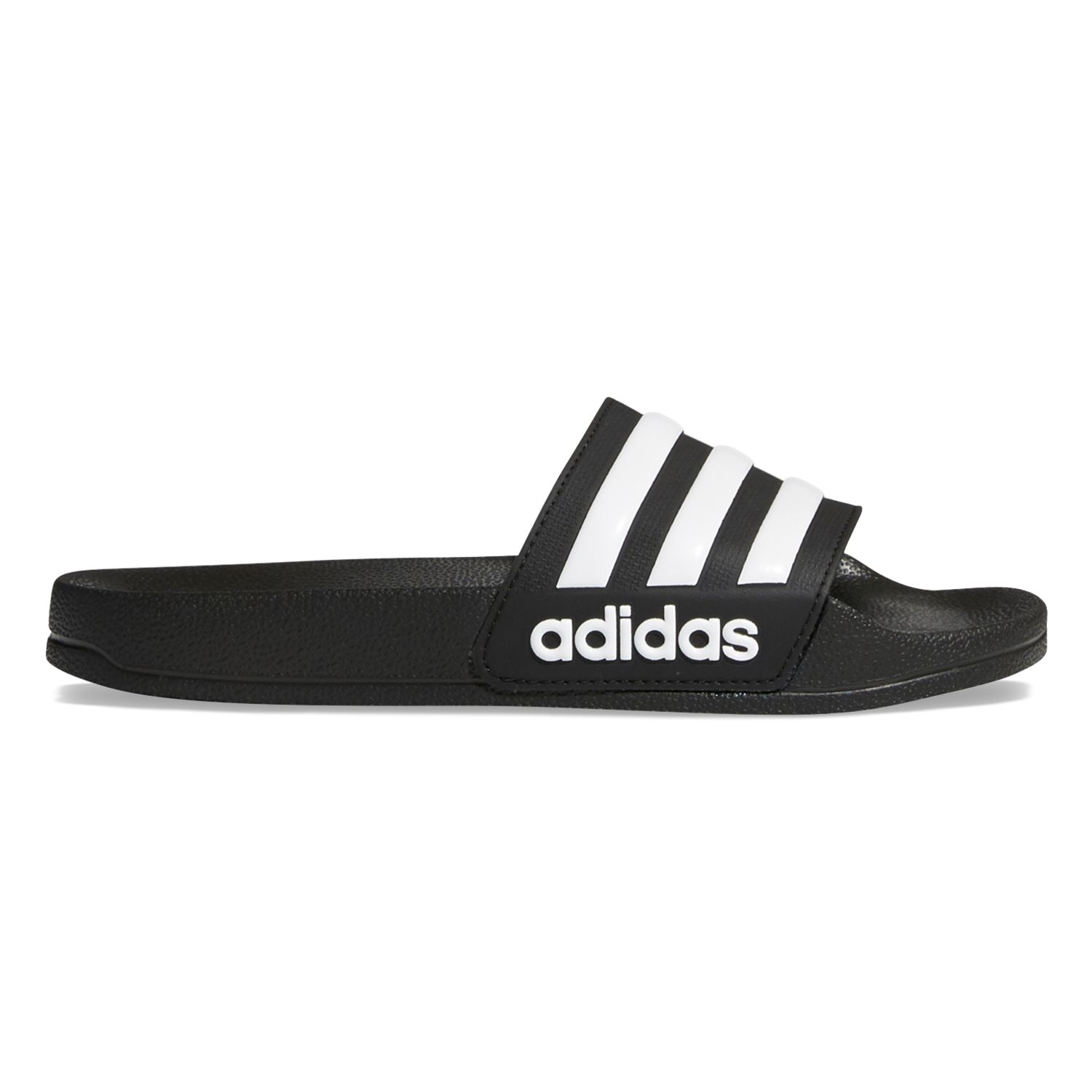 pink and black adidas sandals