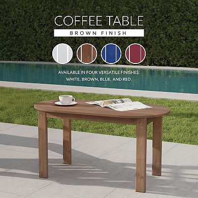 Linon Adirondack Indoor / Outdoor Patio Coffee Table