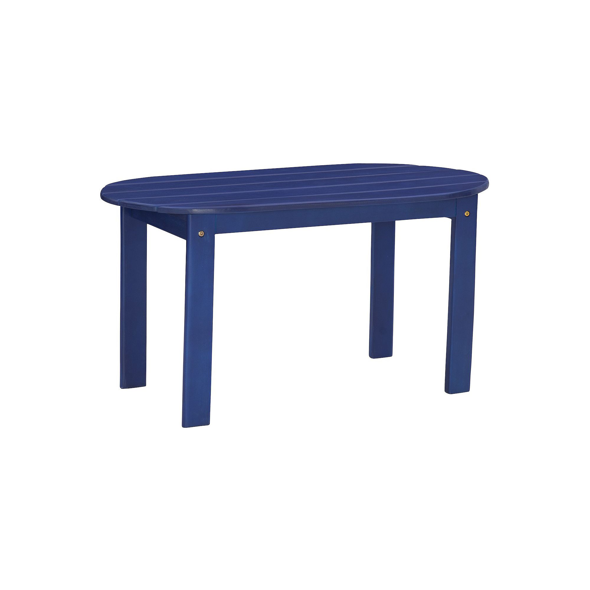 Linon Adirondack Indoor / Outdoor Patio Coffee Table, Blue