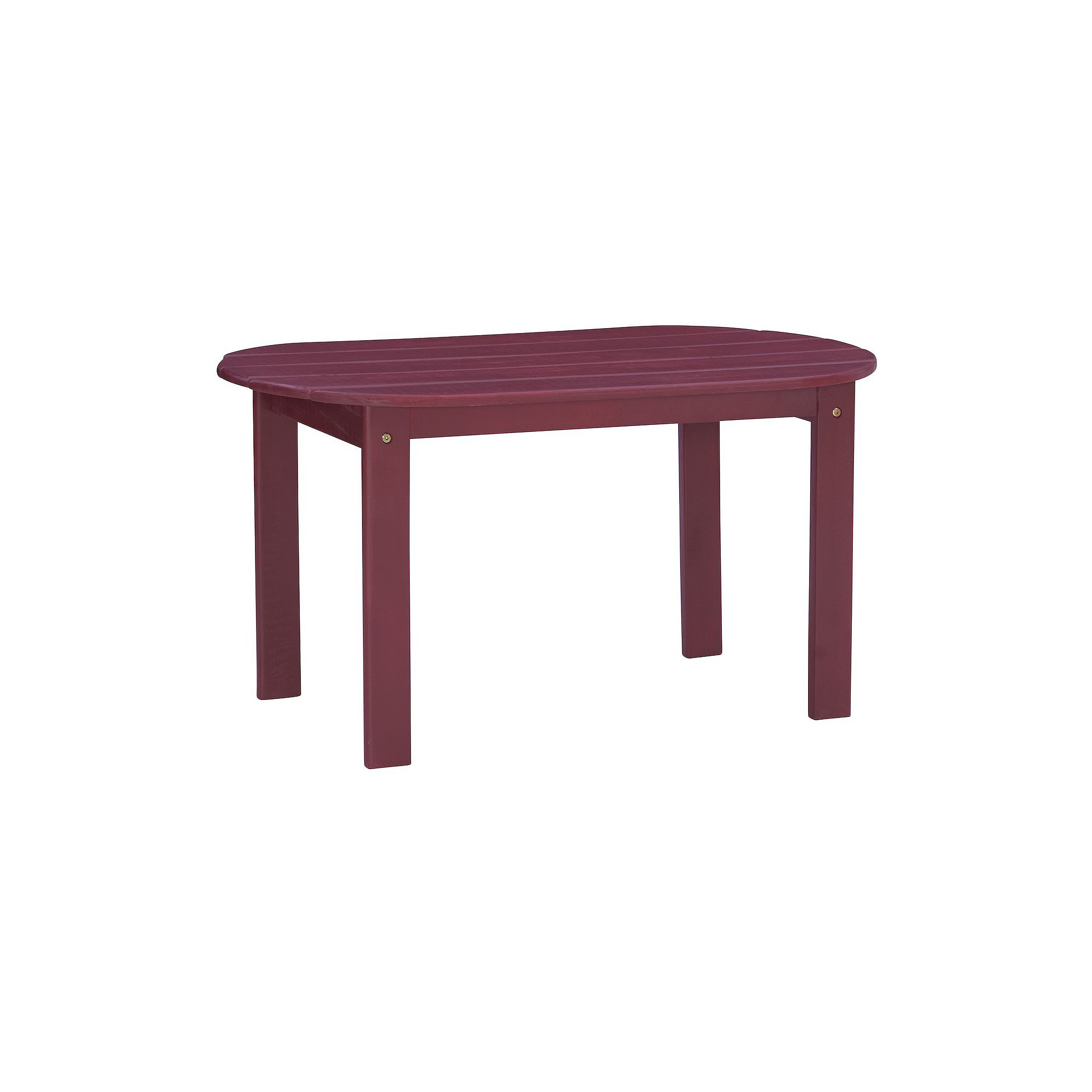Linon Adirondack Indoor / Outdoor Patio Coffee Table, Red