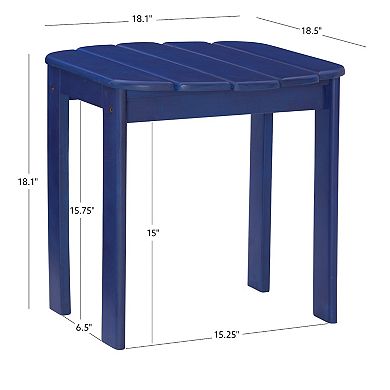 Linon Adirondack Indoor / Outdoor Patio End Table