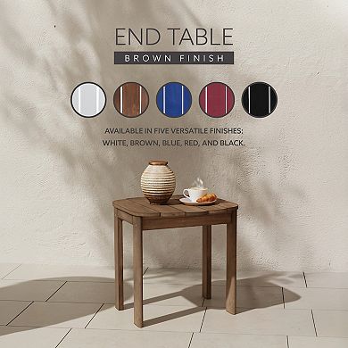 Linon Adirondack Indoor / Outdoor Patio End Table