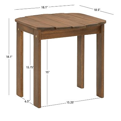 Linon Adirondack Indoor / Outdoor Patio End Table