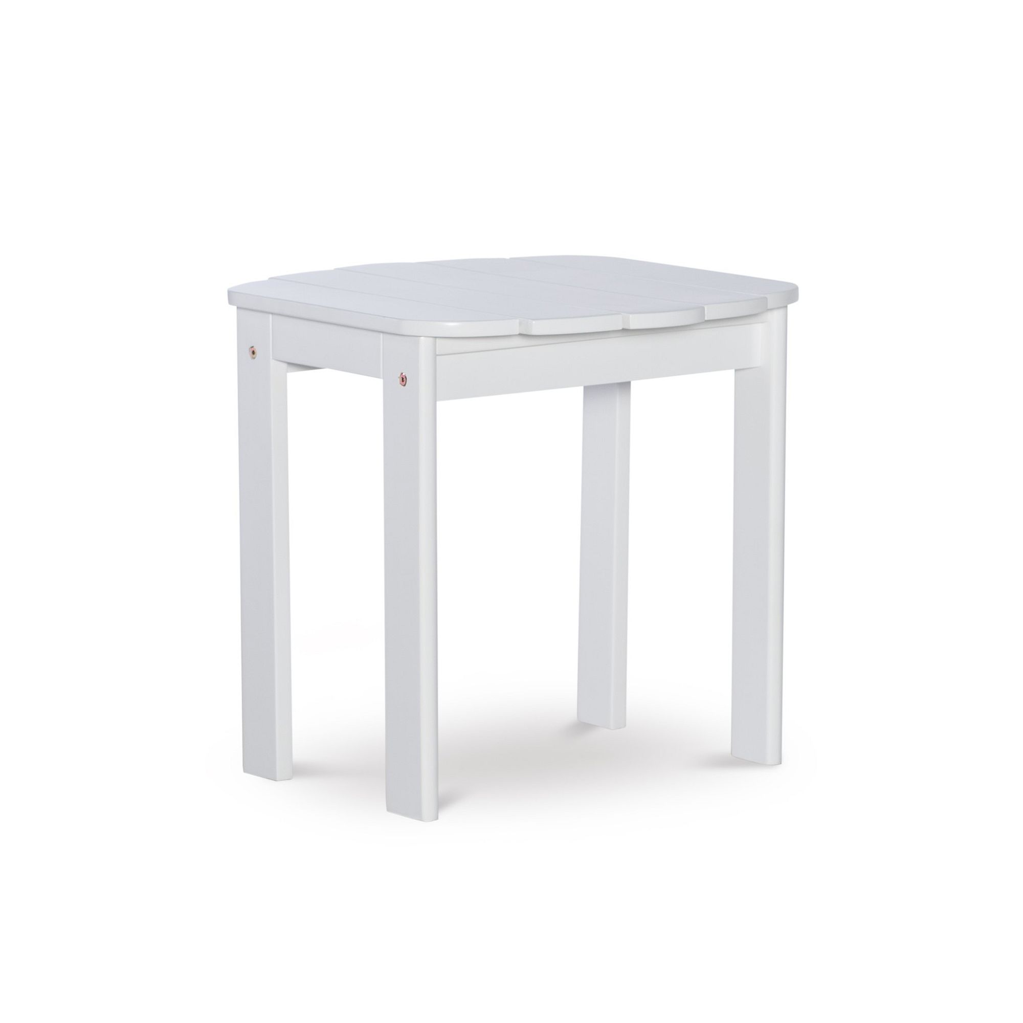 Linon Adirondack Indoor / Outdoor Patio End Table, White