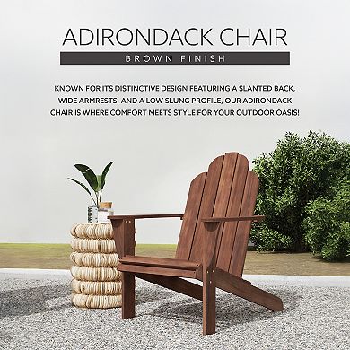 Linon Adirondack Indoor / Outdoor Patio Chair
