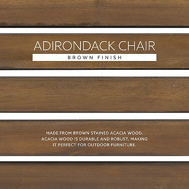 Linon Adirondack Indoor / Outdoor Patio Chair