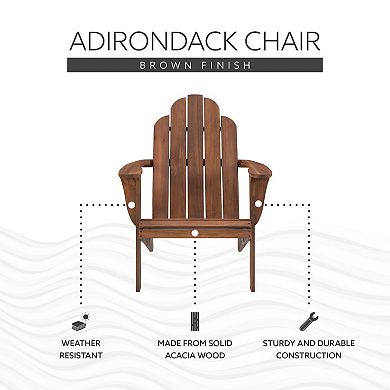 Linon Adirondack Indoor / Outdoor Patio Chair