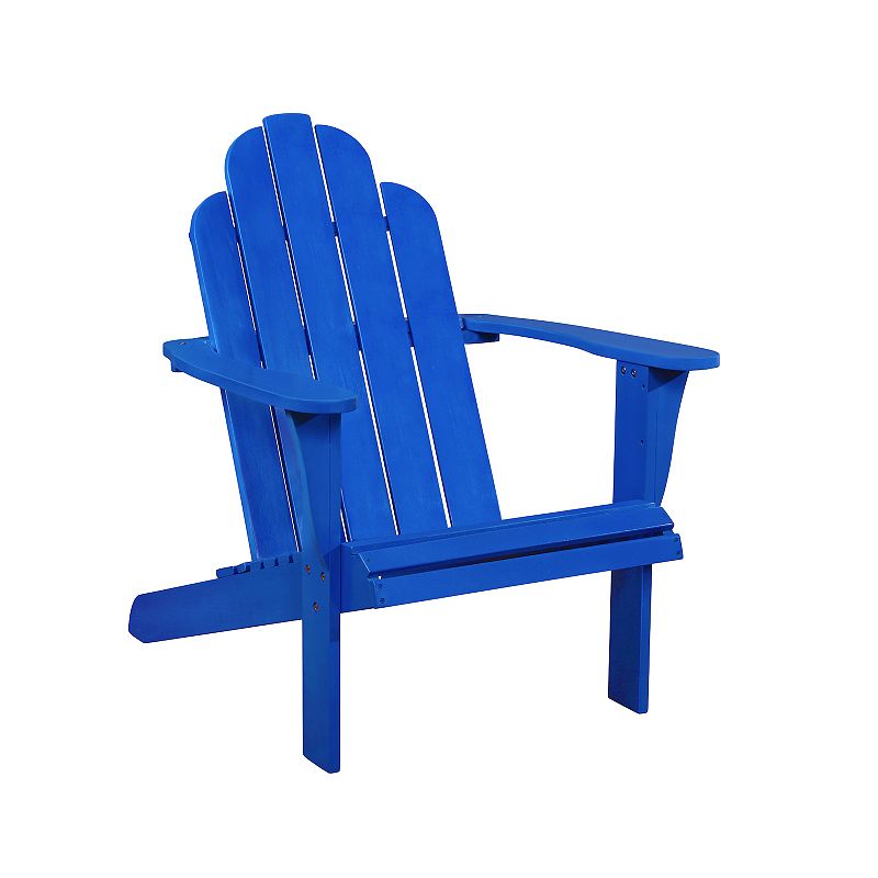 Linon Adirondack Indoor / Outdoor Patio Chair, Blue