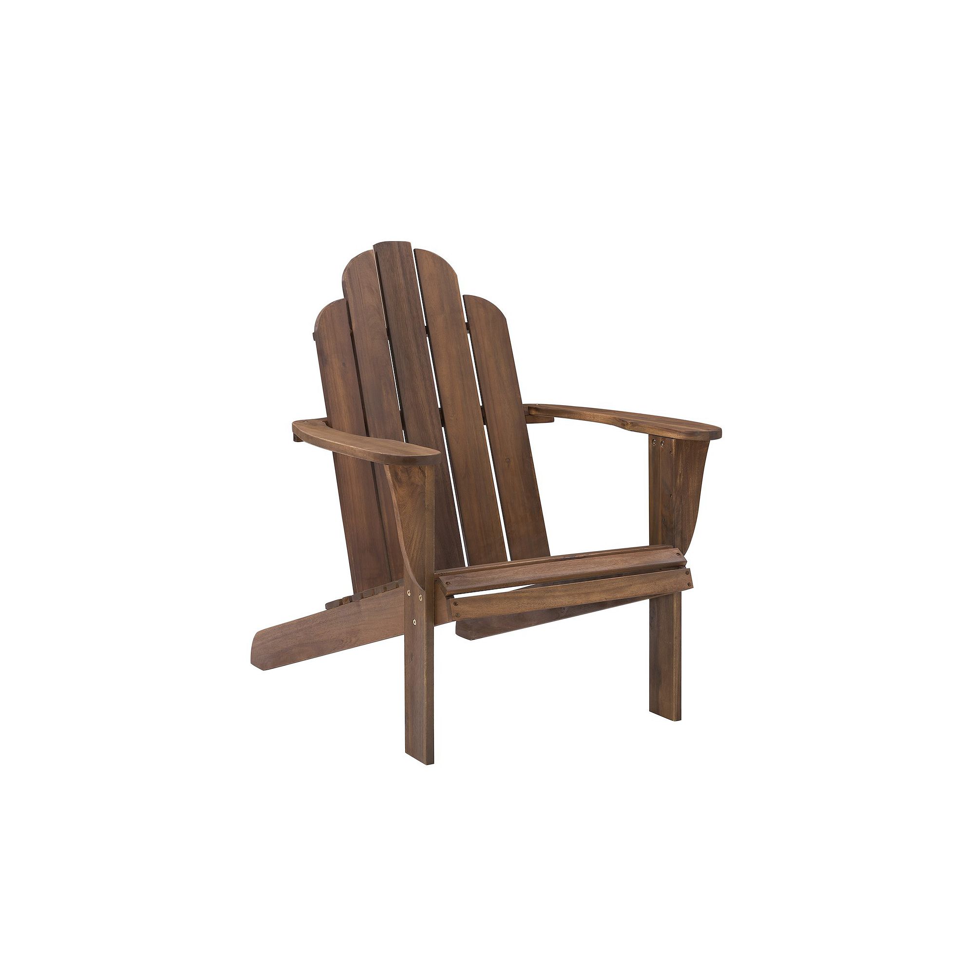 Linon Adirondack Indoor / Outdoor Patio Chair, Brown Stain