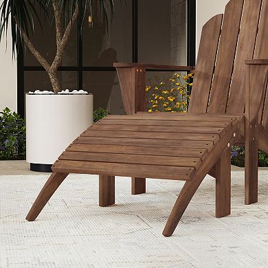 Linon Adirondack Indoor / Outdoor Patio Ottoman