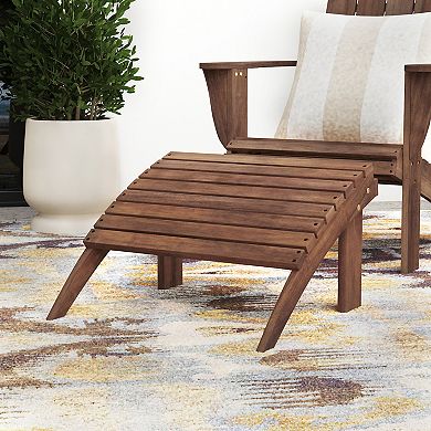 Linon Adirondack Indoor / Outdoor Patio Ottoman