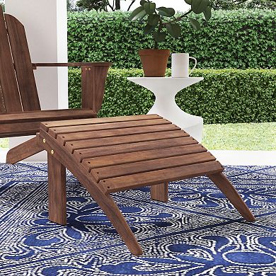 Linon Adirondack Indoor / Outdoor Patio Ottoman