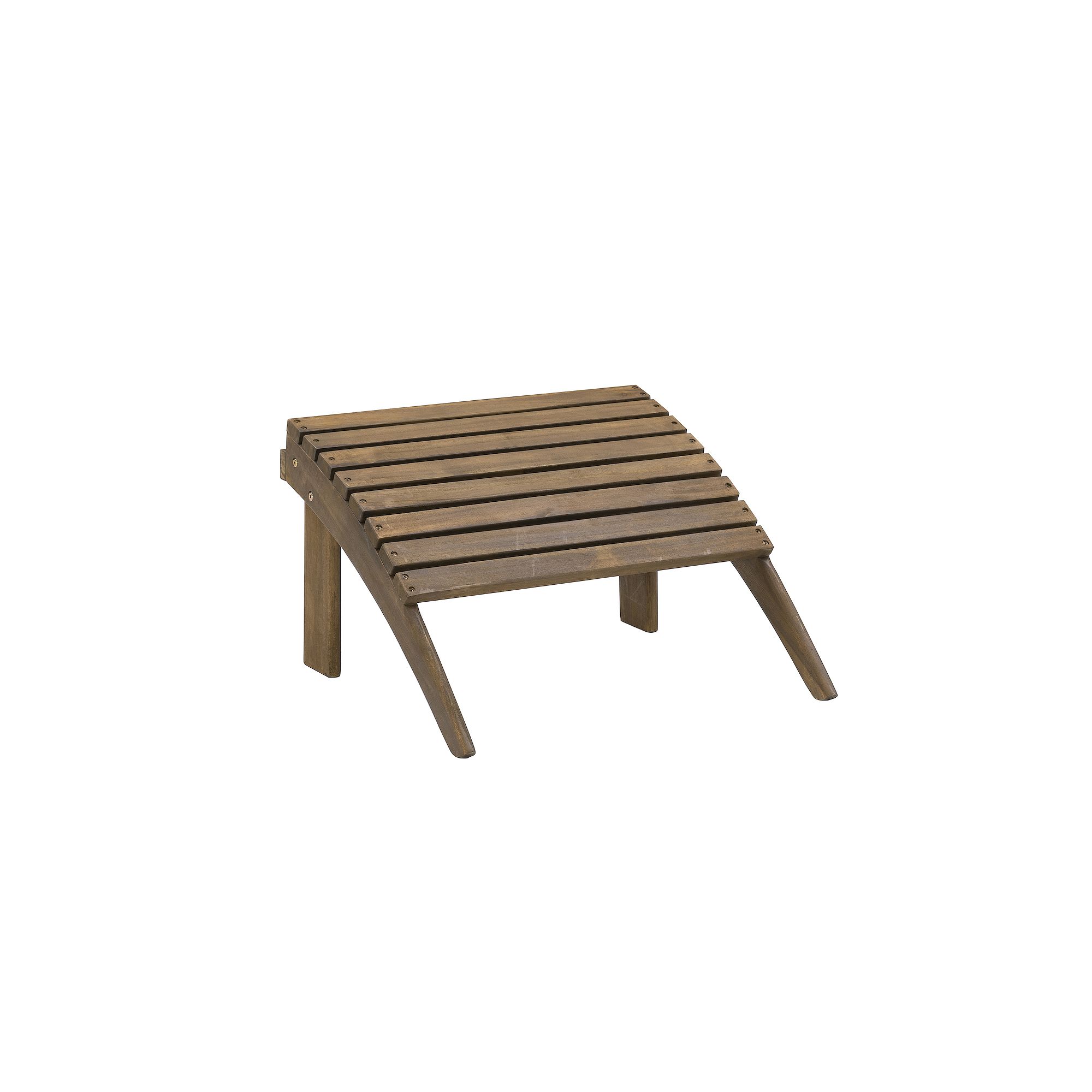 Linon Adirondack Indoor / Outdoor Patio Ottoman, Brown