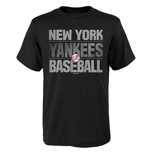 MLB New York Yankees Boys 4-18 Short Sleeve Alternate Color Tee