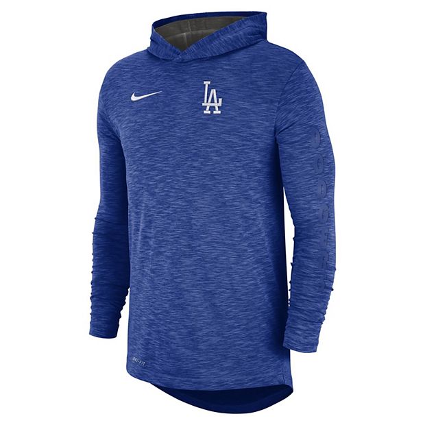 Nike Men's Los Angeles Dodgers Dri-FIT Slubbed Logo Hoodie