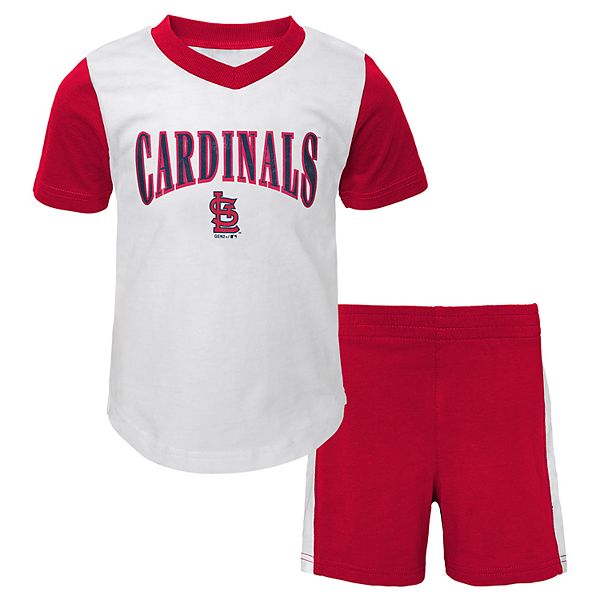 Toddler Boy St. Louis Cardinals Little Hitter Tee & Shorts Set