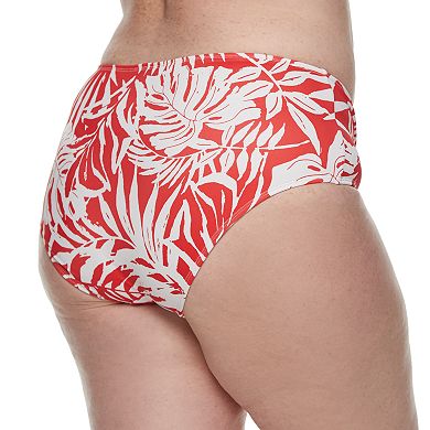Plus Size EVRI Tummy Slimmer High-Waisted Bikini Bottoms