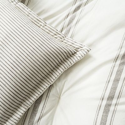 Completo Copripiumino in Raso di Cotone con Balza a Contrasto - Willia