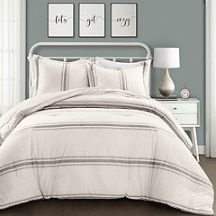 Lush Decor Belle 4-Piece White Queen Comforter Set