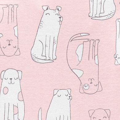 Toddler Girl Carter's Dog Print Top & Bottoms Pajamas