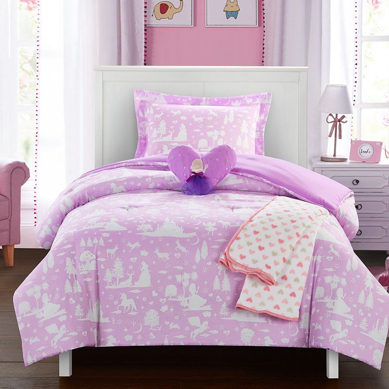 65407599 Chic Home Excalibur Comforter Set, Lt Purple, Full sku 65407599