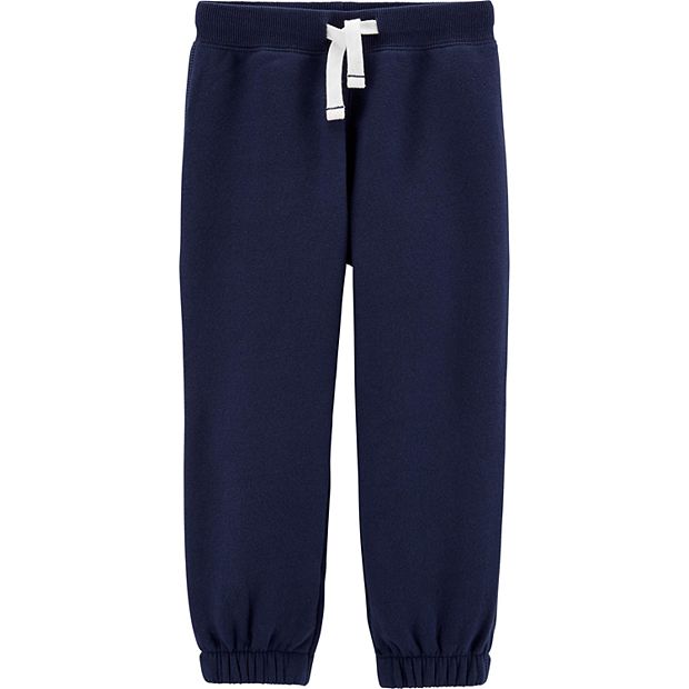 Fleece-lined Joggers - Dark blue - Kids